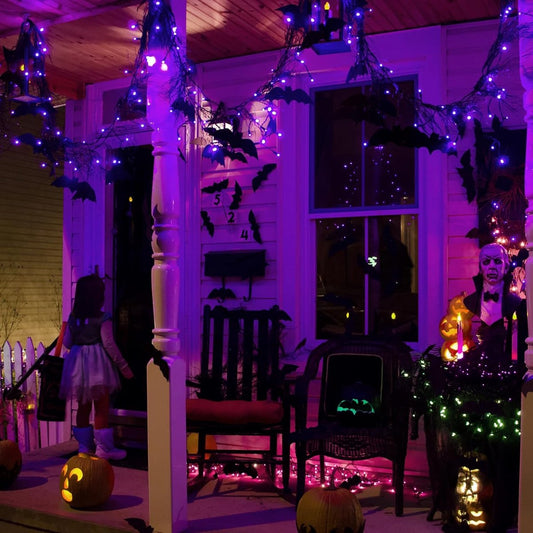 Christmas tree lights - 2-piece - Christmas - Christmas - Halloween - 5m, 50 light beads - Christmas light - V1188-MS101-01666-1