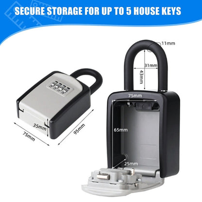 Outdoor/Indoor Key Safe - Small Key Safe with Code - Key Cabinet - Key Box - Small Safe with Combination Lock V1188-MS101-01673-1