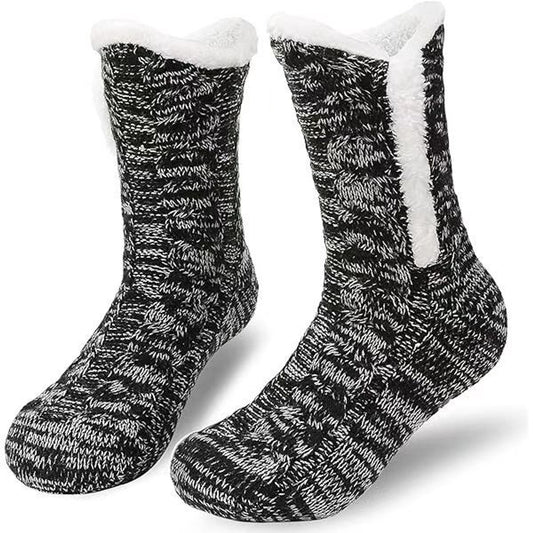 Socks - Plush Socks - Warm Socks - Winter Socks - House Socks - Fluffy Socks - Thick - Warming Quality - V1188-MS101-01675-1
