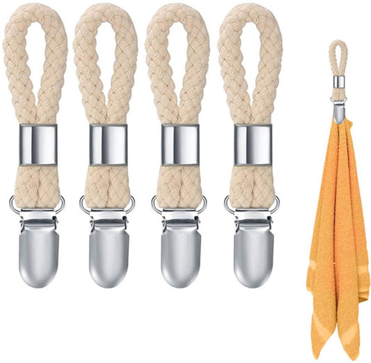Towel Clips - 4 Pieces - Towel Hooks - Towel Holders - Small Towel Clips - Towel Clip - Towel Pegs - Tea V1188-MS101-01676-1
