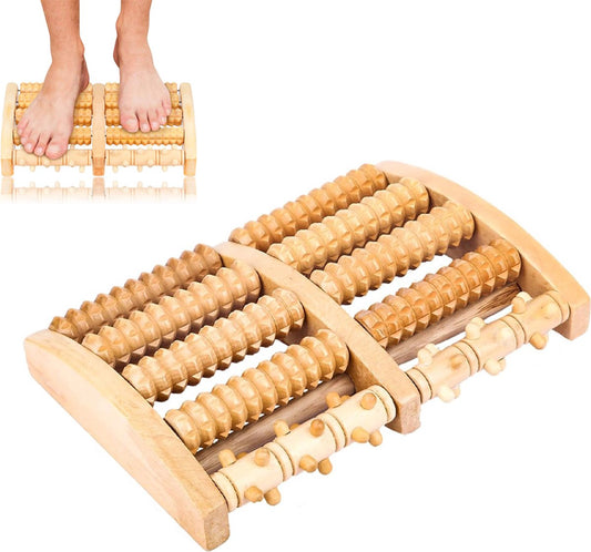 Wooden Foot Massager - Foot Massage Roller - Massage Device - Massage Roller - Foot Roller - Wooden Foot V1188-MS101-01680-1