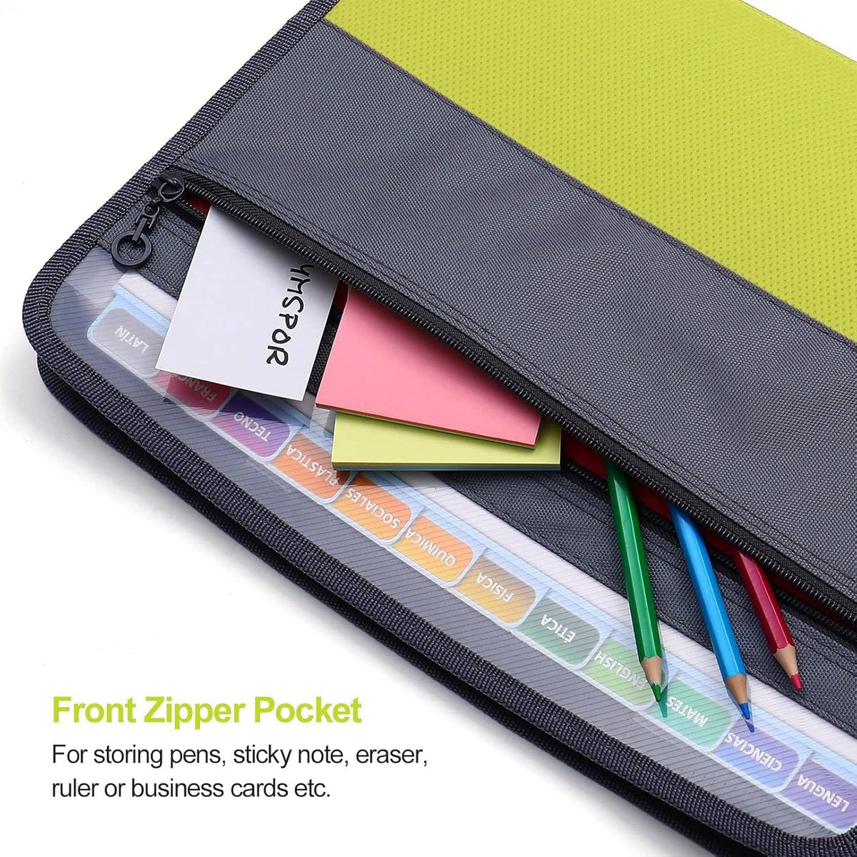 Project Folder - A4 - Foldable File Folder with Tabs - 13 Compartments - Storage Folder/Sorting Folder - V1188-MS101-01684-1
