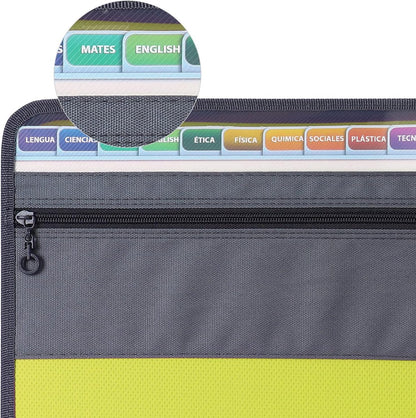 Project Folder - A4 - Foldable File Folder with Tabs - 13 Compartments - Storage Folder/Sorting Folder - V1188-MS101-01684-1