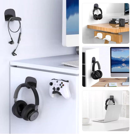 Headset Holder - 2-Piece Headphone Hook - Headset Stand - Universal Headphone Hook - Gaming Headset Stand - V1188-MS101-01686-1