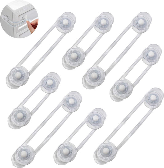 Child Locks for Cabinets - 8 Pieces - Drawer Lock - Cabinet Lock - Baby Safety - Baby Cabinet Security - V1188-MS101-01695-1