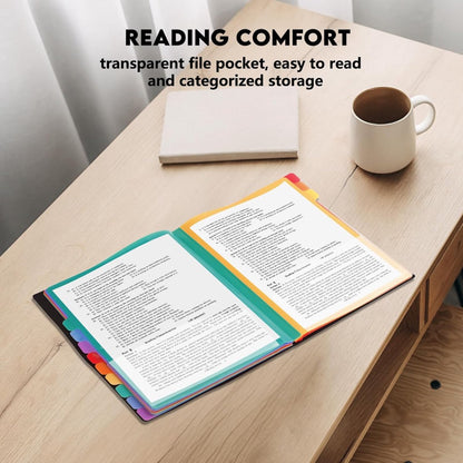 A4 Expandable Project Folder - A4 Sorting Folder - 12 Compartments - File Folder with Tabs - Compartment V1188-MS101-01697-1