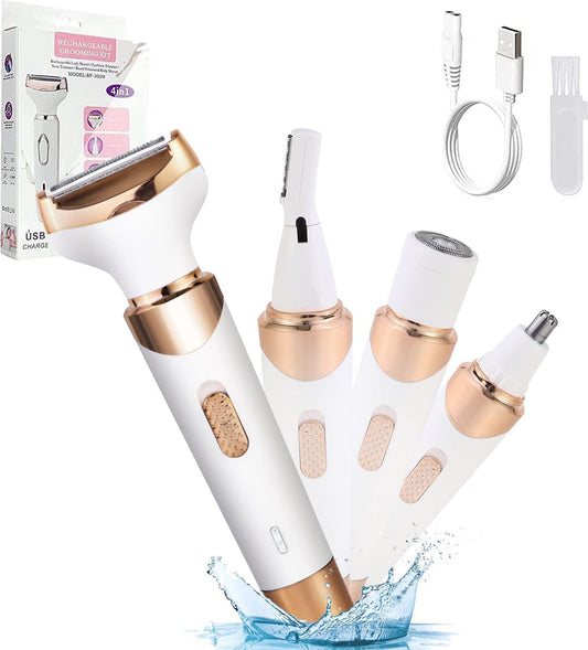 Women's Epilator - Epilator for Easy Hair Removal - 4 Attachments - Women's Epilator - Bikini Trimmer - V1188-MS101-01706-1
