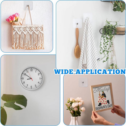 Self-Adhesive Nails - 10 Pieces - Adhesive Stick-on Nails - Hanging System - Towel Hook - Stick-on Hooks - V1188-MS101-01719-1