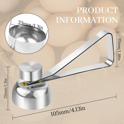 Eggshell Cutter - Stainless Steel - Eggshell Opener - Egg Beheader - Egg Topper - Egg Slicers - Egg Topper - V1188-MS101-01722-1