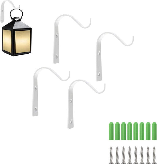 Metal Plant Hook - 4 Pieces - Flowerpot Hook - Wall Hook for Plants - Hanging Basket Wall Hook - Wall V1188-MS101-01745-1