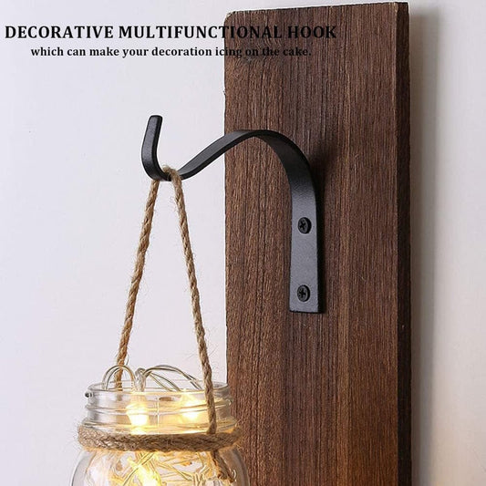 Metal Plant Hook - 4 Pieces - Flowerpot Hook - Wall Hook for Plants - Hanging Basket Wall Hook - Wall V1188-MS101-01745-1
