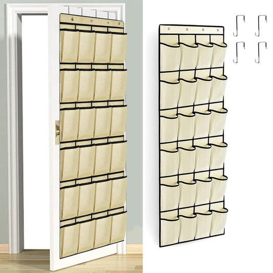 Hanging Shoe Bag - 24 Slots - Shoe Storage - Door Organizer - Hanging Shoe Rack - Shoe Organizer - Door V1188-MS101-01749-1