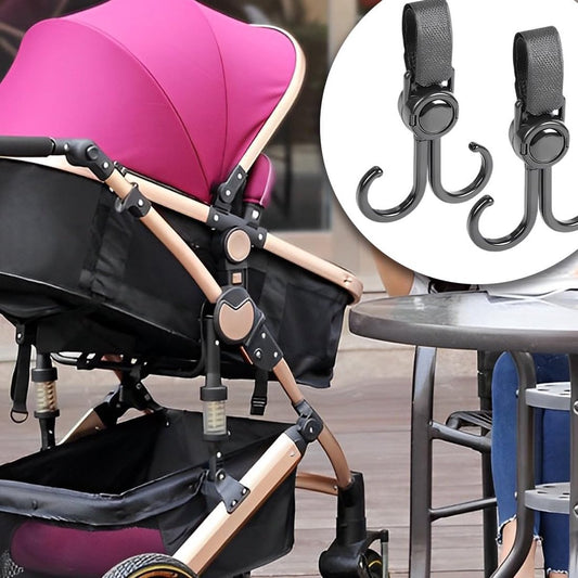 Stroller Bag Hooks - 6 Pieces - Bag Hook - Bag Hanger - Buggy Hooks - Baby Stroller - Diaper Bag Hook - V1188-MS101-01751-1