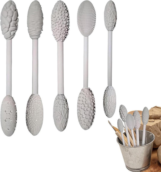 Clay Tools - 5-piece - Professional High Quality Pottery Modeling Modeling Set - Generic Clay Sculpture - V1188-MS101-01760-1