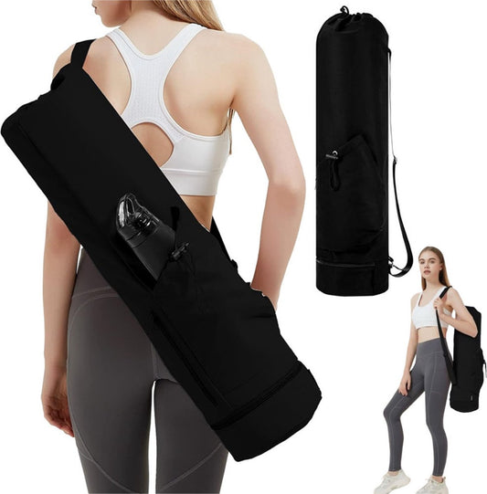 Yoga Mat Bag - Yoga Bag with Drawstring and Storage Compartment - Yoga Bag - Fitness Bag - Sports Bag - V1188-MS101-01773-1