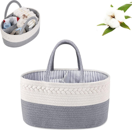 Diaper Bag - Changing Table Basket - Diaper Basket - Changing Bag - Diaper Organizer - Nursery Storage Basket V1188-MS101-01774-1