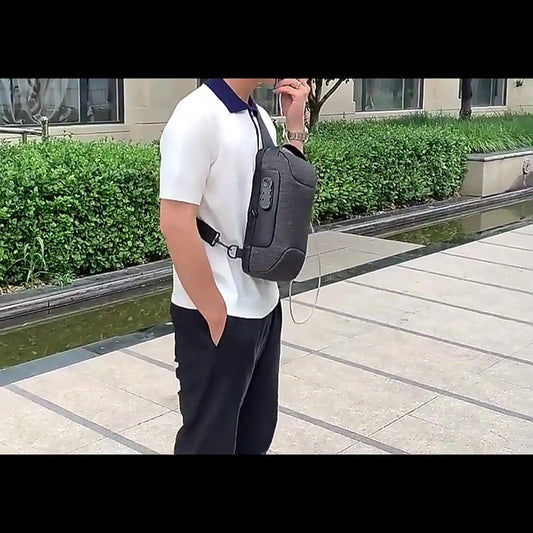 Crossbody Bag - Sling Bag - Chest Bag - Anti-Theft & Waterproof - With USB - Crossbody Bags - Women - Men - V1188-MS101-01776-1