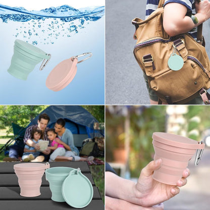 Foldable Cup - 4 Pieces - Pocket Cup - Silicone Cup - Pocket Cup - Travel Cup - Coffee / Tea Cup - 180 ml - V1188-MS101-01797-1