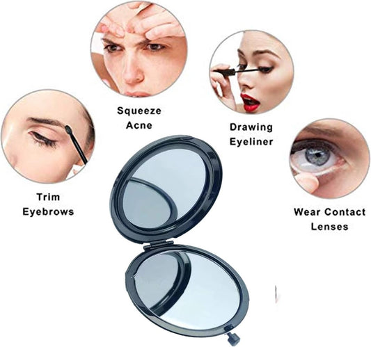 Makeup Mirror - Mirror - Hand Mirror - Pocket Mirror - Travel Mirror - Makeup Mirror - Mini Makeup Mirror - V1188-MS101-01806-1