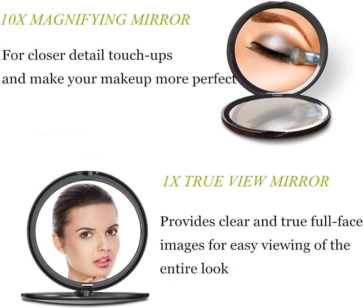 Makeup Mirror - Mirror - Hand Mirror - Pocket Mirror - Travel Mirror - Makeup Mirror - Mini Makeup Mirror - V1188-MS101-01806-1