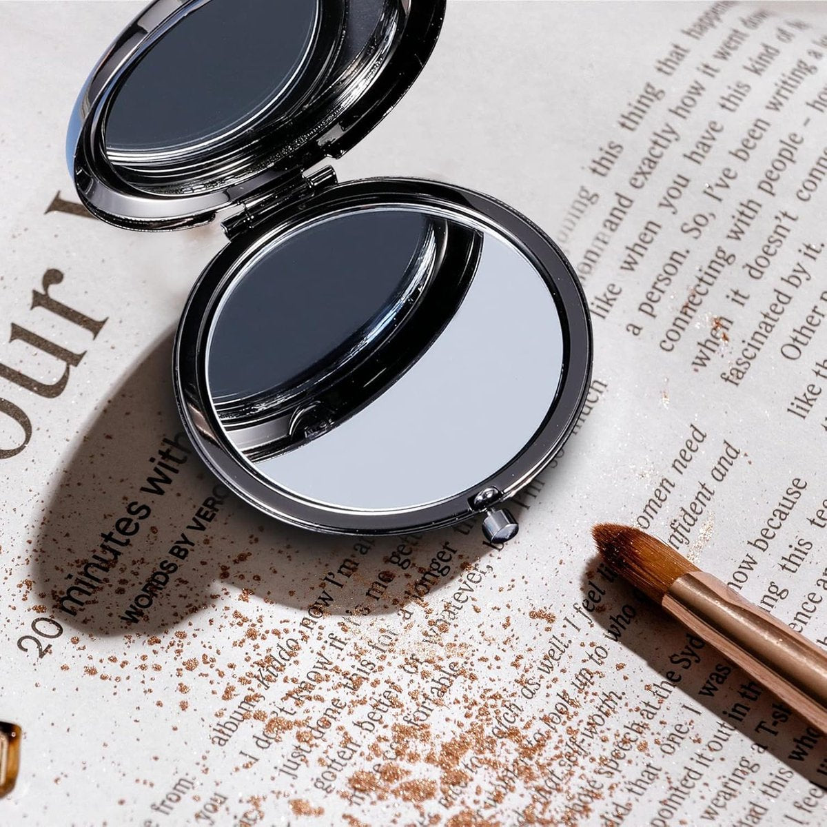 Makeup Mirror - Mirror - Hand Mirror - Pocket Mirror - Travel Mirror - Makeup Mirror - Mini Makeup Mirror - V1188-MS101-01806-1