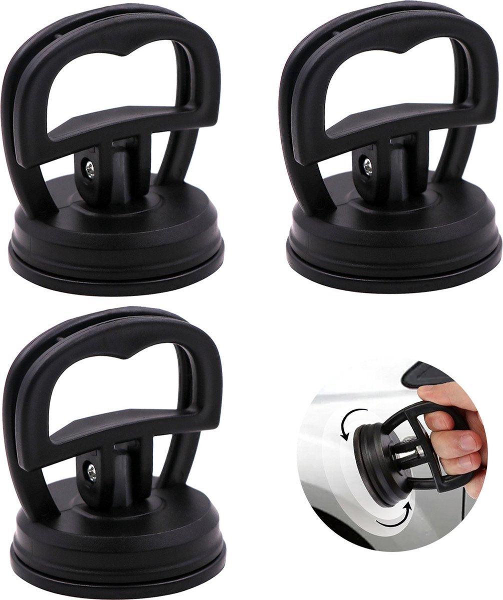 Mini Car Dent Remover - 3 Pieces - Dent Removal Station - Suction Cup - Glass Carrier - 5.8cm - Car Dent V1188-MS101-01810-1