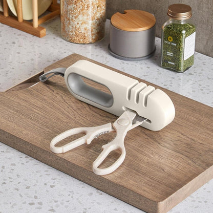 Knife Sharpener - 4-in-1 Knife Sharpener - Sharpening - Whetstone - Anti-Slip Knife Sharpener - Pull-through V1188-MS101-01828-1