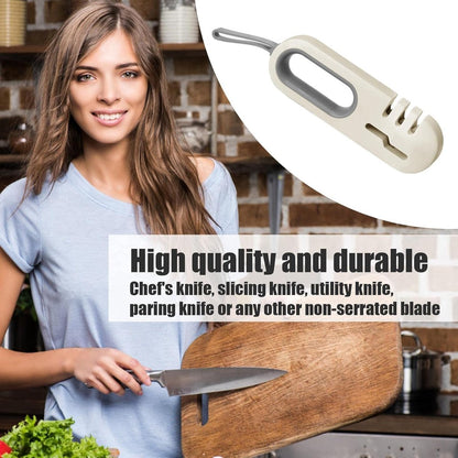 Knife Sharpener - 4-in-1 Knife Sharpener - Sharpening - Whetstone - Anti-Slip Knife Sharpener - Pull-through V1188-MS101-01828-1