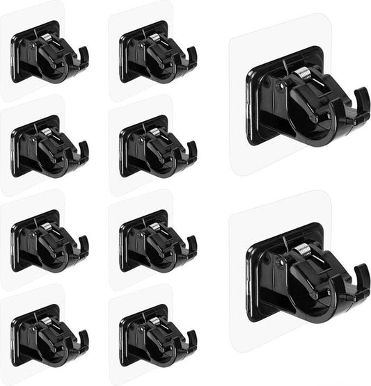 Curtain Rod Holder - 10 Pieces Curtain Rod Hooks - Hanging Curtain Rails/Curtain Rods - Super Adhesion - No V1188-MS101-01852-1