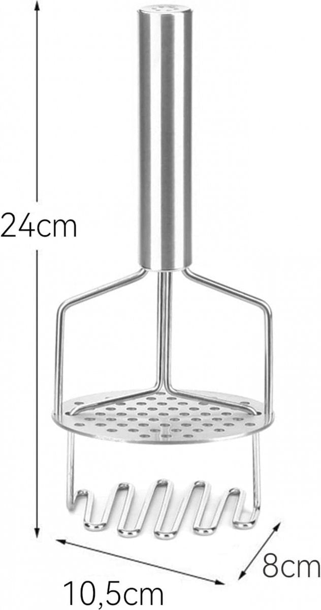 Potato Press - Stainless Steel - Potato Masher - Puree Masher - Puree Squeezer - Non-Stick - Mashed Potato V1188-MS101-01854-1