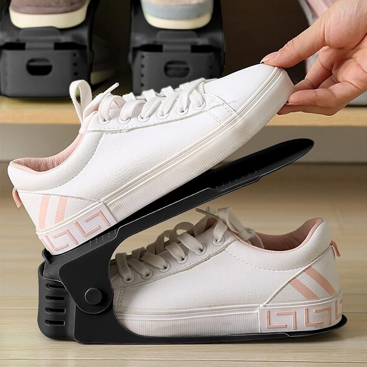 Shoe Storage System - 4 Pieces - Shoe Storage - Shoe Rack - Shoe Cabinet - Shoe Organizer - Storage System - V1188-MS101-01857-1
