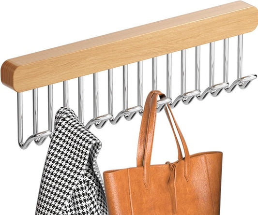 Clothes Hangers - Clothes Rod - Extendable - Hook Extendable Clothes Hanger - Non-Slip Coat Racks With 8 V1188-MS101-01860-1