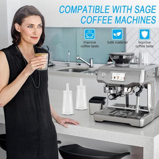 Water filter for coffee maker - Suitable For Oracle, Barista Bambino coffee machine filter - 2 pieces - white V1188-MS101-01864-1