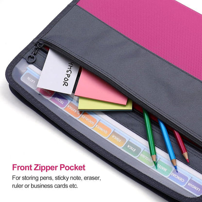 Project Folder - A4 - Foldable File Folder with Tabs - 13 Compartments - Storage Folder/Sorting Folder - V1188-MS101-01869-1