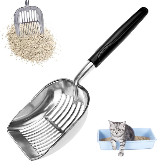 Poop scoop - High-quality aluminum cat litter scoop - Durable and easier to clean - For kittens V1188-MS101-01871-1