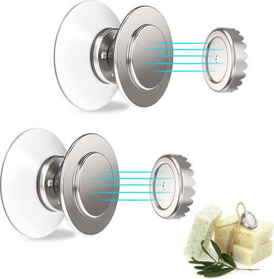 Soap Holder - With Suction Cups - Stainless Steel - Self-Adhesive Soap Dish - Soap Box - Soap Box - Small V1188-MS101-01876-1