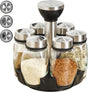 Spice Organizer | 360 degrees Rotatable | With 6 Spice Jars | Glass Jars | 6 Spice Jars on Rack | V1188-MS101-01883-1