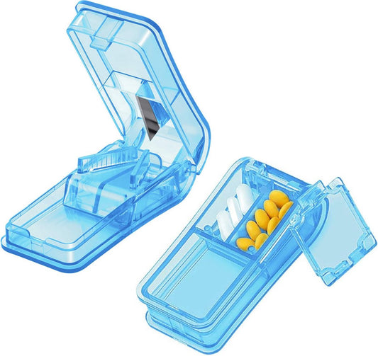 Pill Cutter - 2-Piece Pill Splitter - Tablet Splitter - Medicine Cutter - Pill Cutter - BPA-Free - Pill V1188-MS101-01901-1