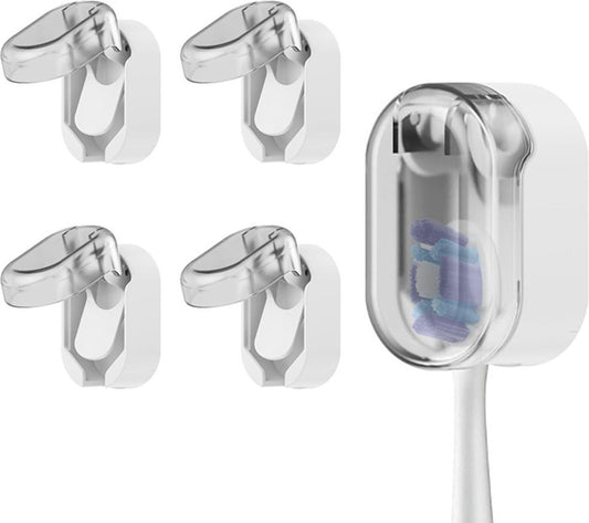 Toothbrush Holder - 4 Pieces - Electric Toothbrush Holder - Toothbrush Holder - Universal - No Drilling V1188-MS101-01906-1