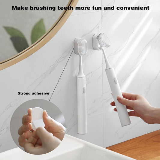 Toothbrush Holder - 4 Pieces - Electric Toothbrush Holder - Toothbrush Holder - Universal - No Drilling V1188-MS101-01906-1