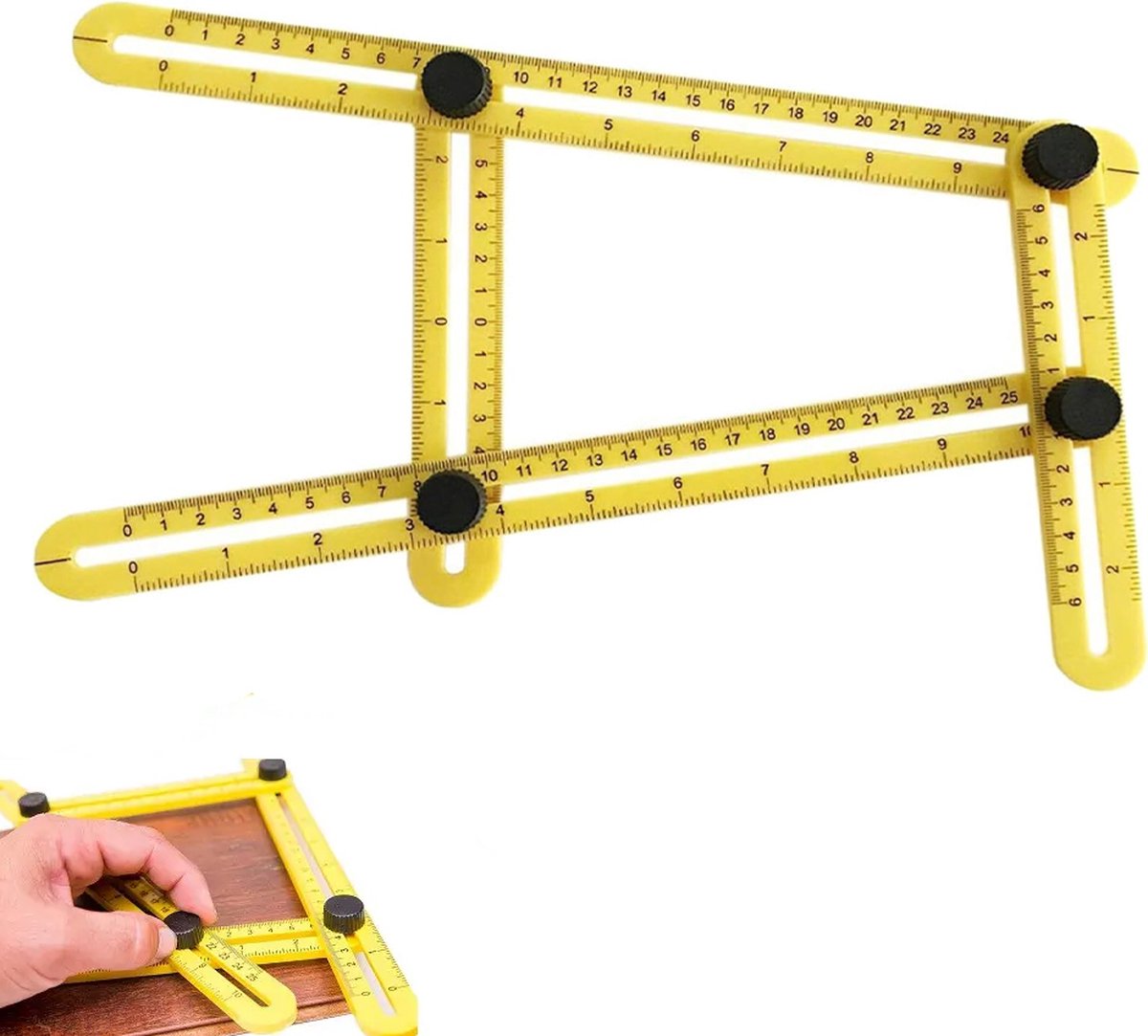 Angle Ruler - Quadrilateral Measuring Instrument - Multi-Angle Ruler - Folding Ruler - Multi Angle Angle V1188-MS101-01917-1