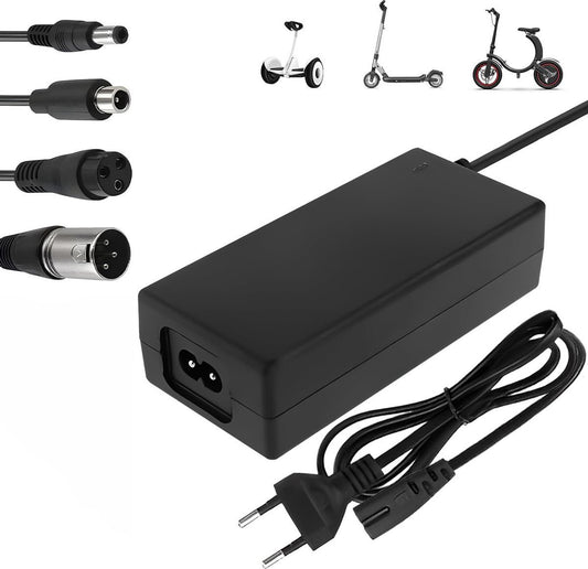 Electric Bike Charger - Charger for Electric Scooters - 36V/42V 2A Universal Charger - With 4 Battery Charger V1188-MS101-01919-1
