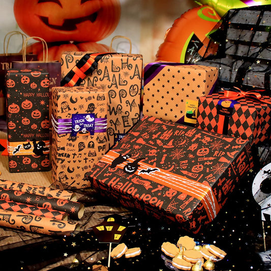Wrapping Paper 6 Rolls - Gift Paper - Sustainable - Eco-friendly & Plastic-free - Tear-resistant - 50x70cm - V1188-MS101-01924-1