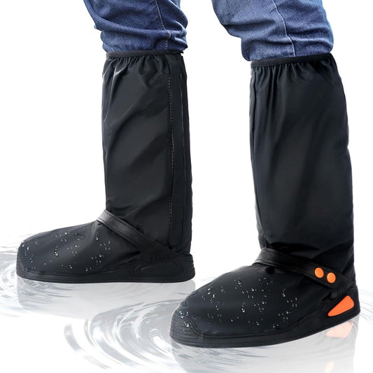 Waterproof Shoe Covers - Rain Shoe Covers - With Zipper, Snap - Waterproof Shoe Protectors - Motorcycle V1188-MS101-01928-1
