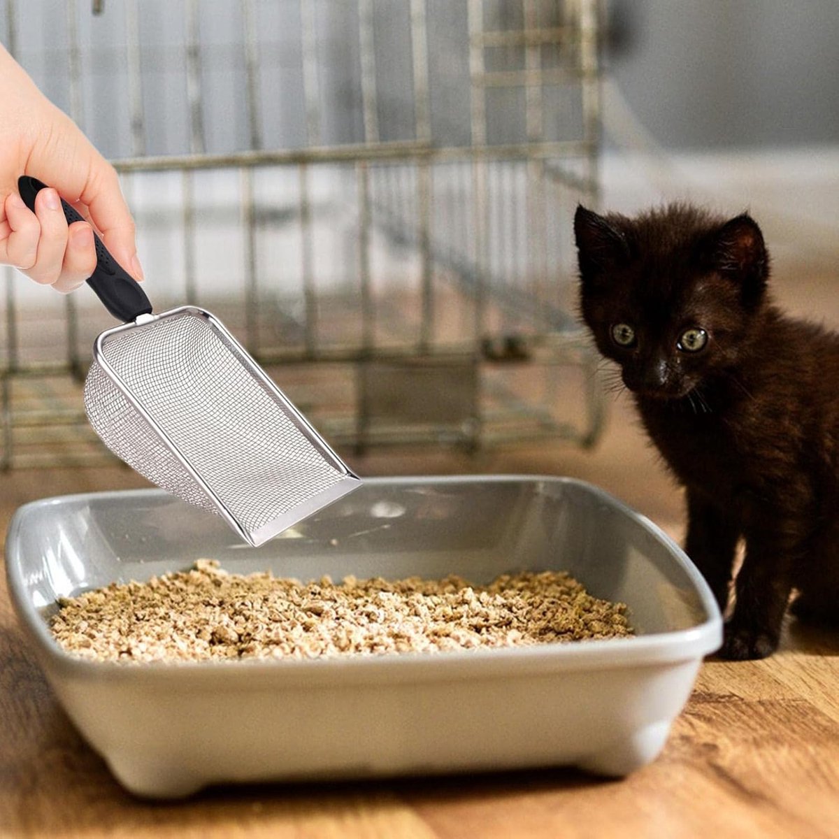 Cat litter scoop - Poop scoop - Ergonomic - Stainless steel V1188-MS101-01932-1