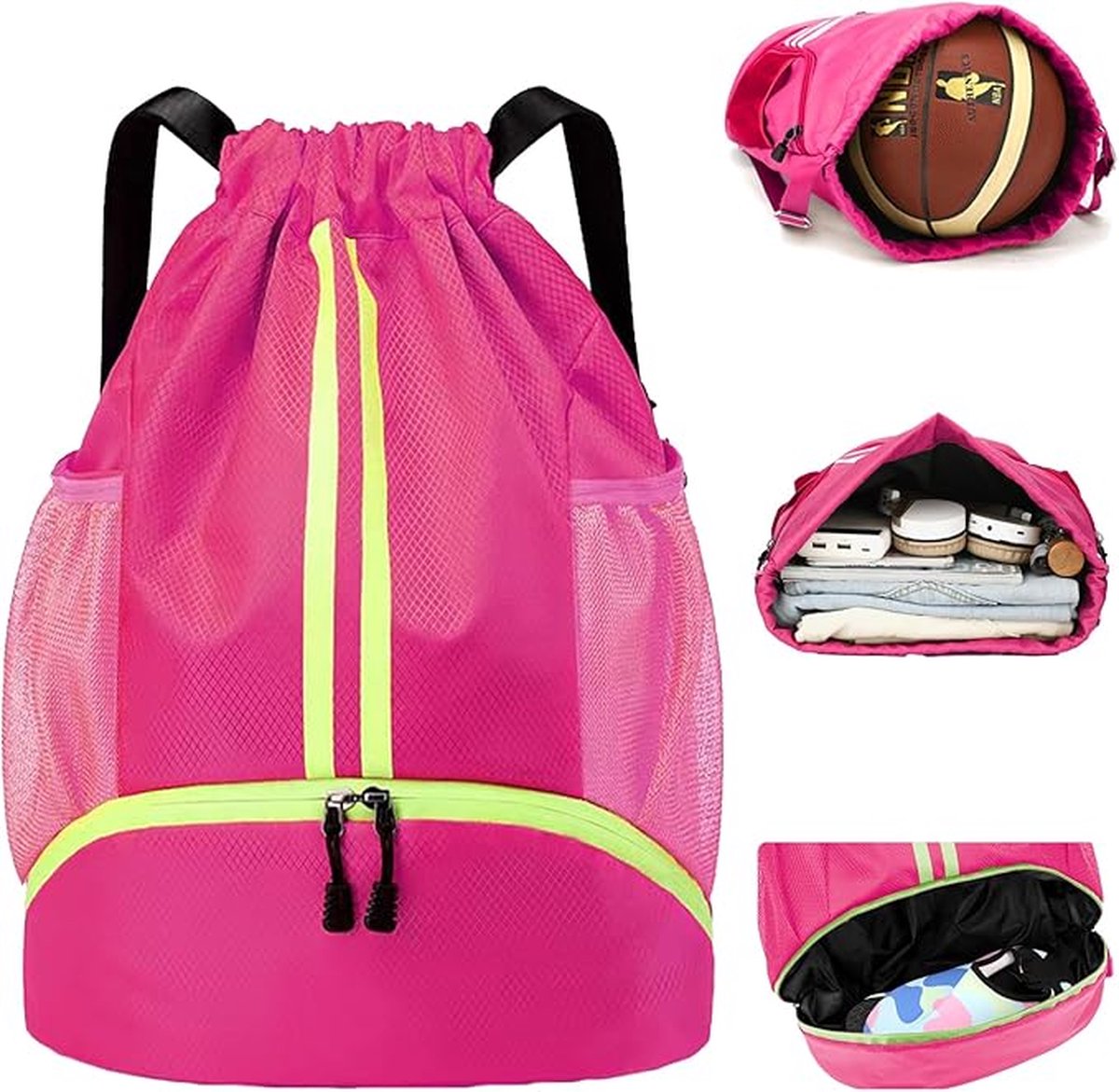 Backpack - School Bag - Sports Backpack - Sports Backpack - Unisex - Practical & Stylish - With Drawstring - V1188-MS101-01933-1
