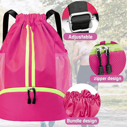 Backpack - School Bag - Sports Backpack - Sports Backpack - Unisex - Practical & Stylish - With Drawstring - V1188-MS101-01933-1