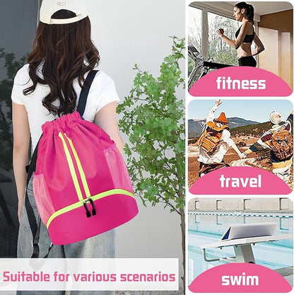 Backpack - School Bag - Sports Backpack - Sports Backpack - Unisex - Practical & Stylish - With Drawstring - V1188-MS101-01933-1