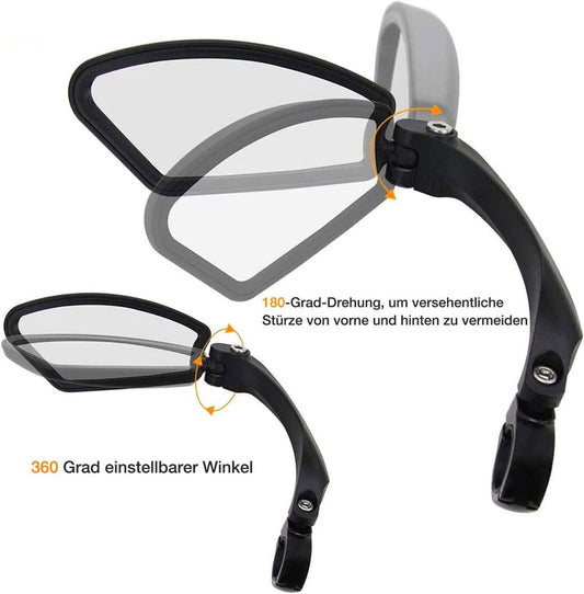 Bicycle Mirror - Professional 360 degrees Adjustable Bicycle Mirror - Practical Left Bicycle Mirror - V1188-MS101-01942-1