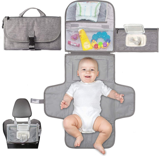 Baby Changing Mat On the Go - Changing Mat - Portable Changing Mat - Foldable - Diaper Bag - Diaper Pouch - V1188-MS101-01944-1